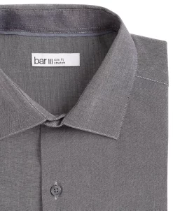 Bar III Men's Slim Fit Chambray Dress Shirt, Created For Macy's -macys shop 23567915 fpx