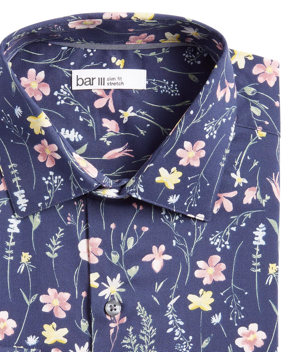 Men's Slim Fit Floral Print Dress Shirt, Created For Macy's Bar III Men's Slim Fit Floral Print Dress Shirt, Created For Macy's -macys shop