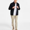 Alfani Men's Supima Knit Interlock Striped Polo Shirt, Utility Four-Pocket Shirt Jacket & Tech Jogger Pants, Created For Macy's -macys shop 23597478 fpx