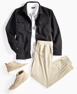 Alfani Men's Utility Four-Pocket Shirt Jacket, Created For Macy's -macys shop 23597480 fpx