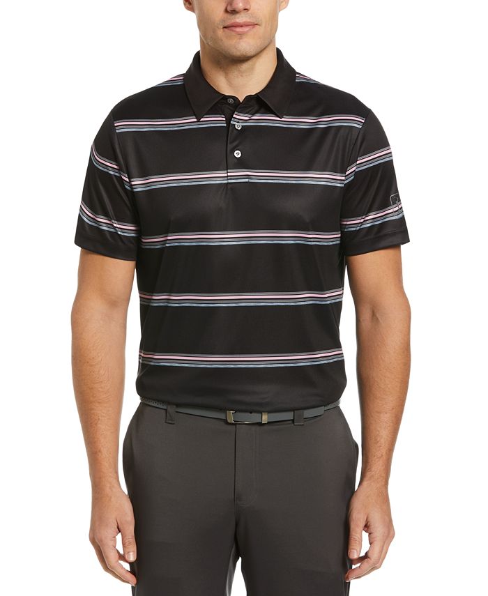 Men's Allover Space Dye Stripe Short Sleeve Golf Polo Shirt PGA TOUR Men's Allover Space Dye Stripe Short Sleeve Golf Polo Shirt -macys shop