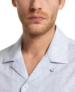 Michael Kors N's Short-Sleeve Etched Logo Print Shirt -macys shop 23769046 fpx