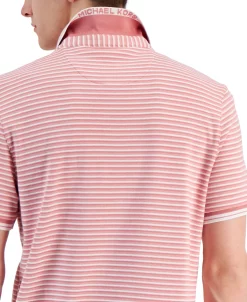 Michael Kors N's Greenwich Modern-Fit Stripe Polo Shirt, Created For Macy's -macys shop 23827091 fpx