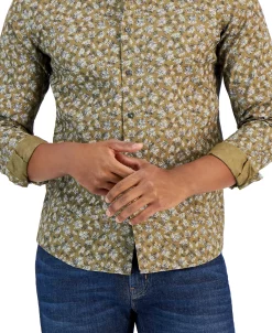 Michael Kors N's Slim-Fit Stretch Multi Floral Bouquet Print Long-Sleeve Button-Up Shirt -macys shop 23827167 fpx