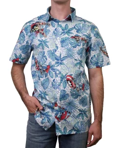 Fifth Sun Men's Marvel Retro Paradise Short Sleeves Woven Shirt -macys shop 23842363 fpx