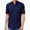 Club Room Men's Micro Dot Print Stretch Cotton Shirt, Created For Macy's -macys shop 8302373 fpx