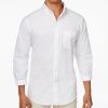 Club Room Men's Solid Stretch Oxford Cotton Shirt, Created For Macy's