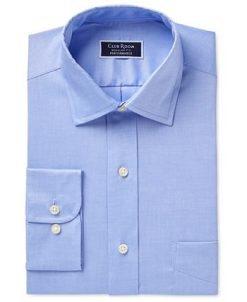 Club Room Men's Regular Fit Cotton Spread Collar Pinpoint Dress Shirt, Created For Macy's -macys shop 9229003 fpx