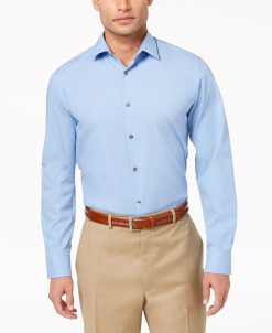 Alfani Men’s Stretch Modern Solid Shirt, Created For Macy's