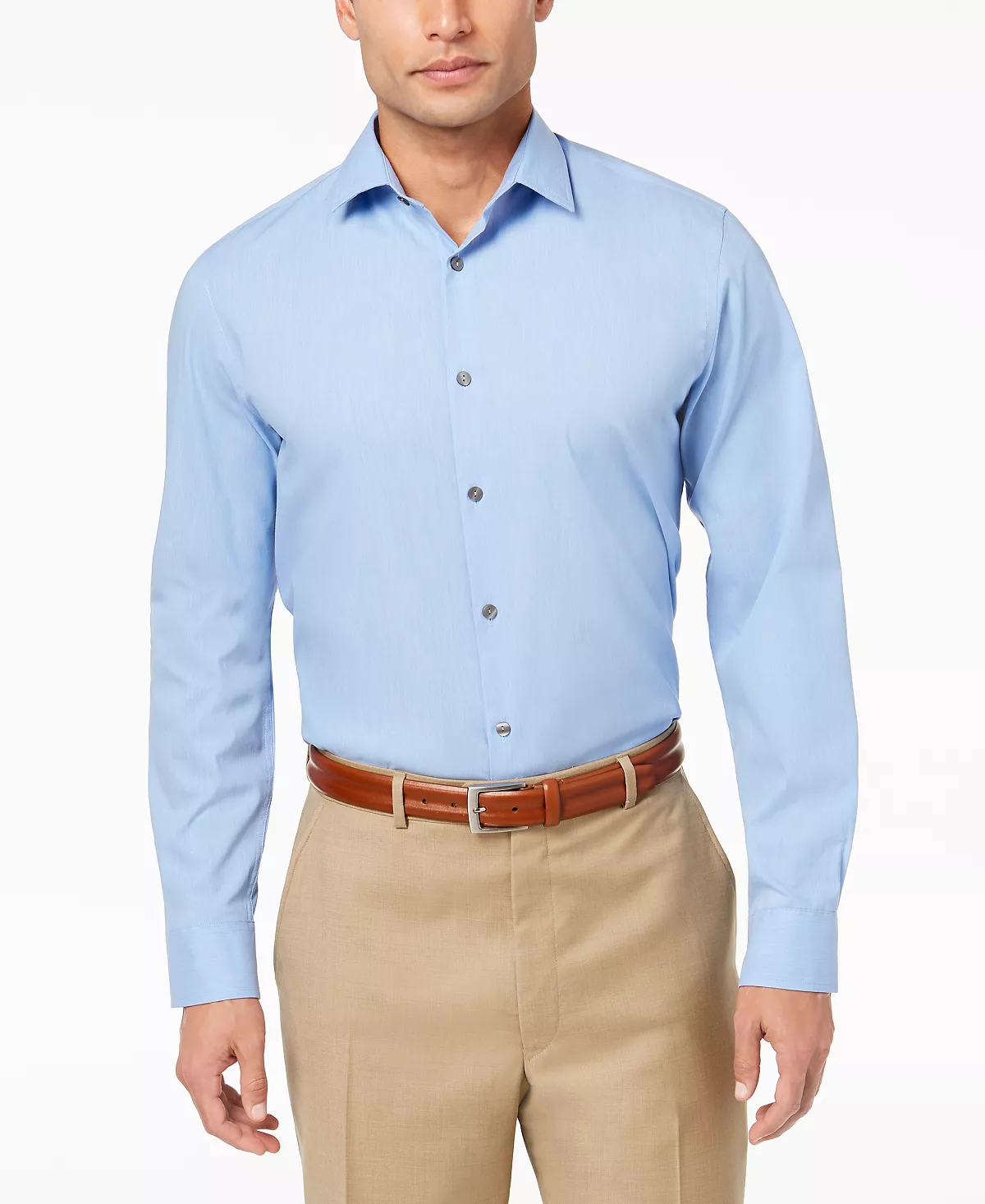 Men’s Stretch Modern Solid Shirt, Created For Macy's Alfani Men’s Stretch Modern Solid Shirt, Created For Macy's -macys shop