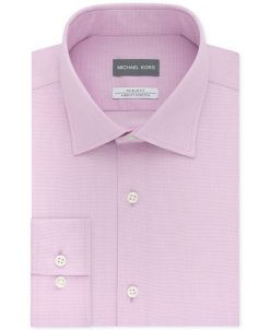 Michael Kors N's Slim Fit Airsoft Performance Non-Iron Dress Shirt